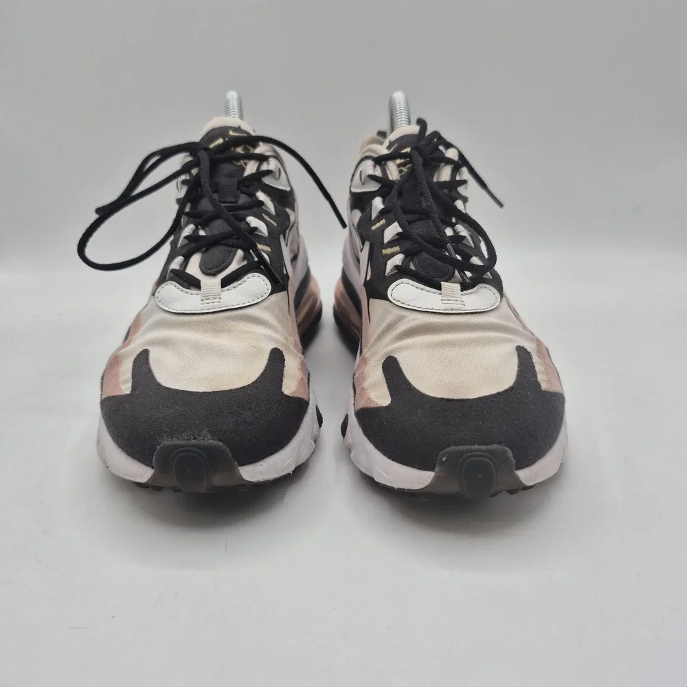 Nike Air Max‎ 270 React Shoes Womens Size 8 Pink Black White AT6174-005 Sneakers